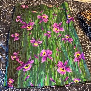 Laura Byrnes Green and Purple Skirt 3x PUG